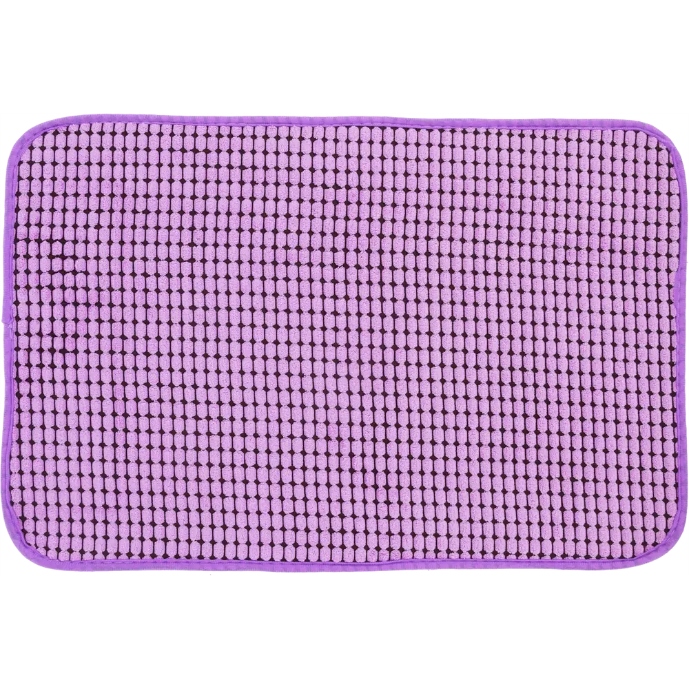 Коврик для ванной комнаты Corn 40х60 см цвет фиолетовый АКВАДЕКОР STLM-2035075