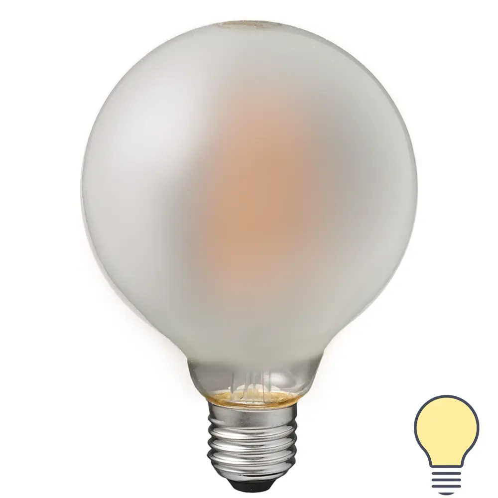 Лампа светодиодная Osram филаментная E27 230 В 7 Вт/827 шар STLM-2182363