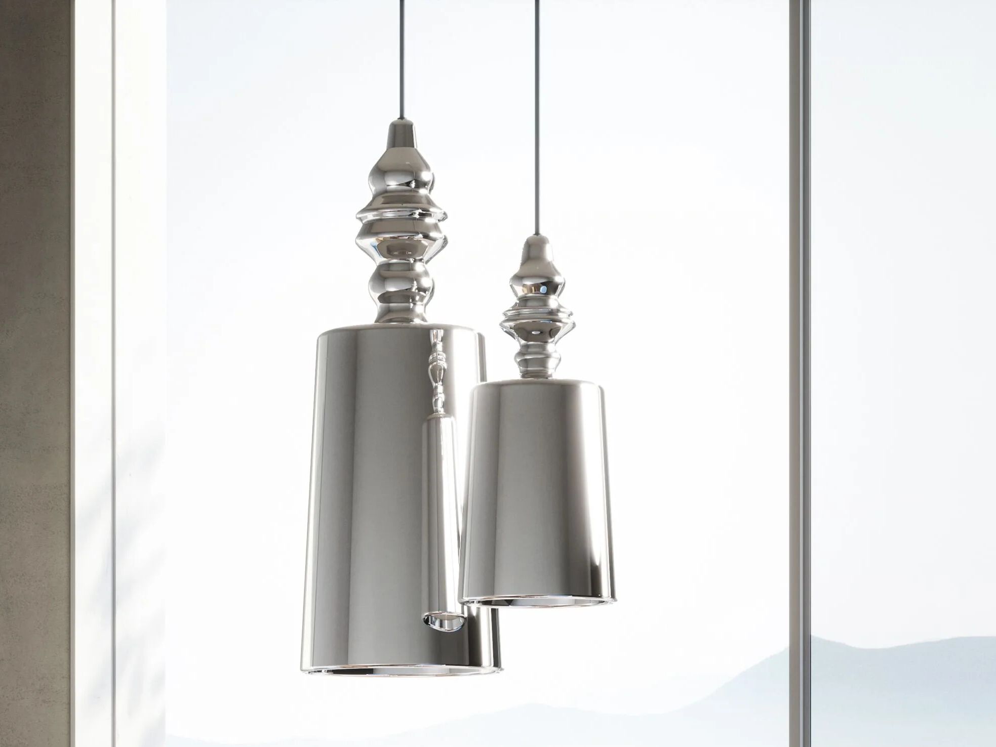 Подвесной светильник из боросиликатного стекла Karman Alibaglass ARCH-00109757 - Вид №5