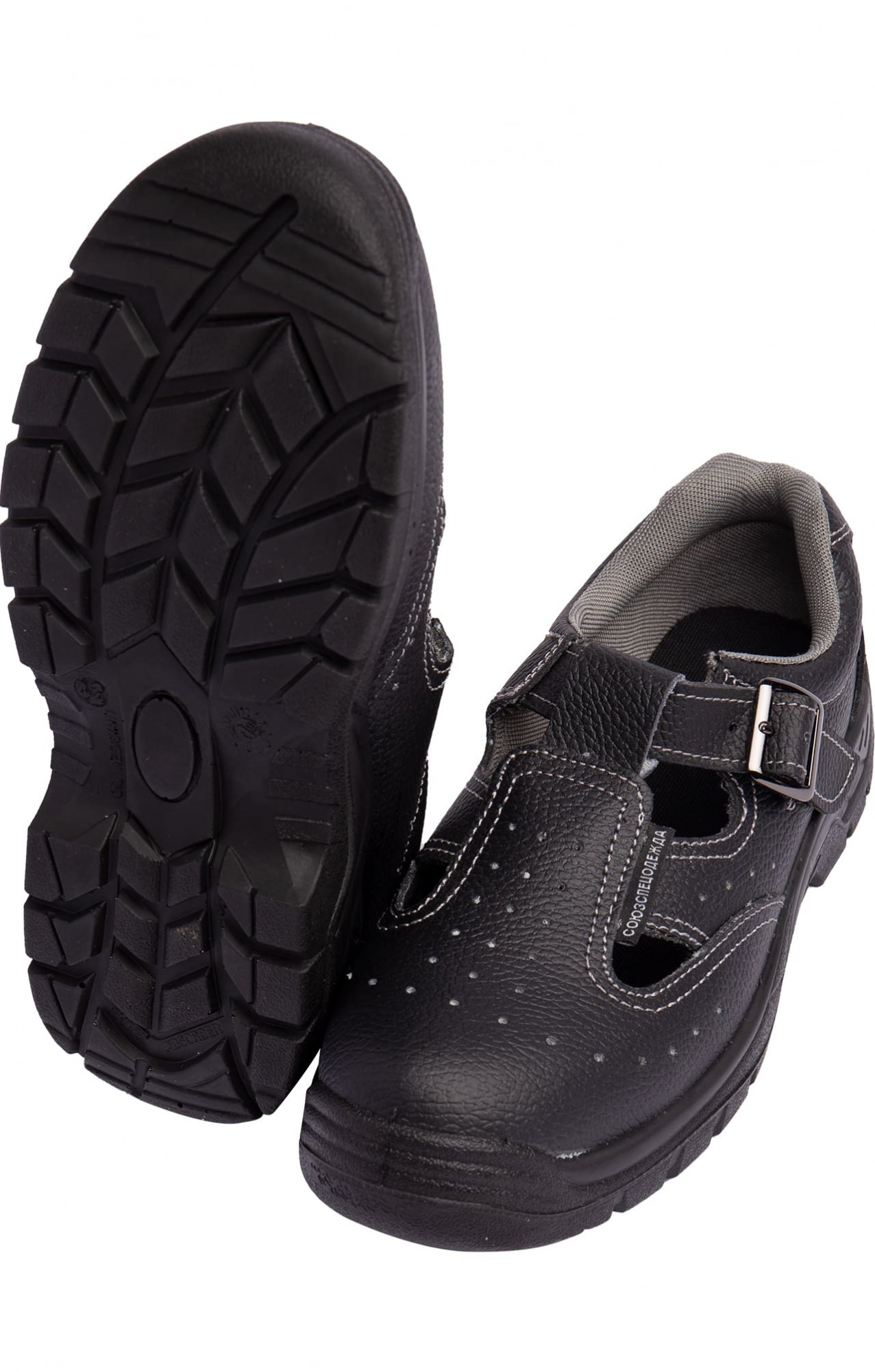 5023069 Полуботинки Мастеров с перфорацией черный  Летняя обувь  размер 45 Спецодежда 