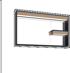 Верхний модуль Intenso антрацит-W.Walnut / IT1098.00.AW Intenso Creavit 