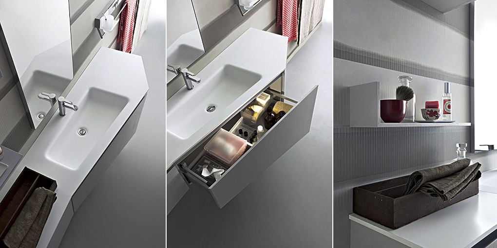 Комплект мебели для ванной комнаты Joy 66/67 Cerasa Joy JOY6667 - Вид №3