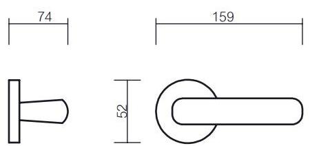 Pasini Ручка из латуни на розетке Princess 3781 - Вид №2