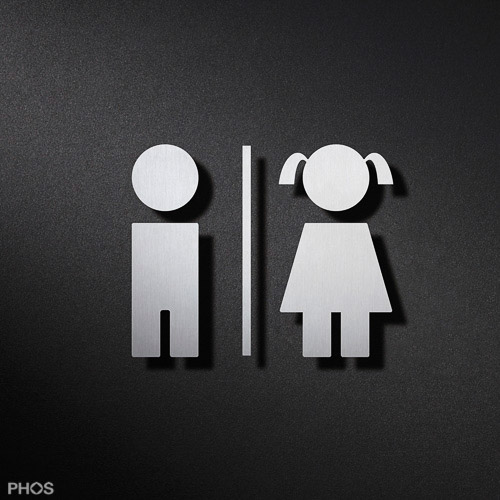 P0801 Мальчики туалет пиктограмма | девочка PHOS 