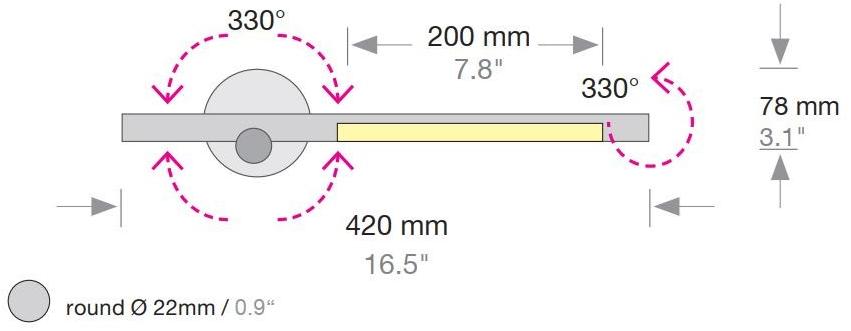 Sattler Регулируемый настенный светильник из алюминия Palito sun-id-1351704 - Вид №7