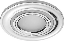 Светильник потолочный встраиваемый с белой подсветкой 10 см хром Feron 29709 FERON ДИЗАЙНЕРСКИЕ 00-3955460 Хром