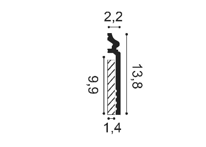Плинтус Duropolymer® Orac SX186 ARCH-00097306 - Вид №2