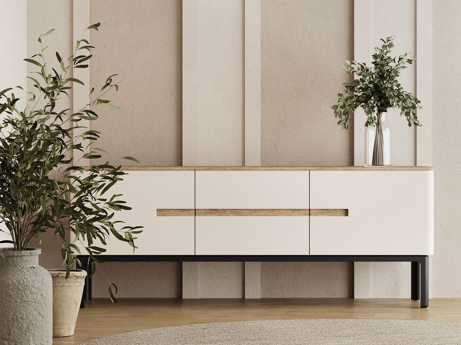 Деревянный шкаф с распашными дверями ANA ROQUE INTERIORS ARCH-00126196 - Вид №1