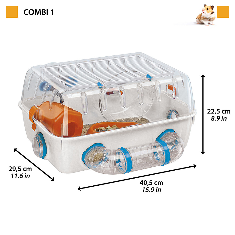 Т0024705 Клетка для грызунов COMBI 01 40,5x29,5x22,5см FERPLAST  - Вид №1