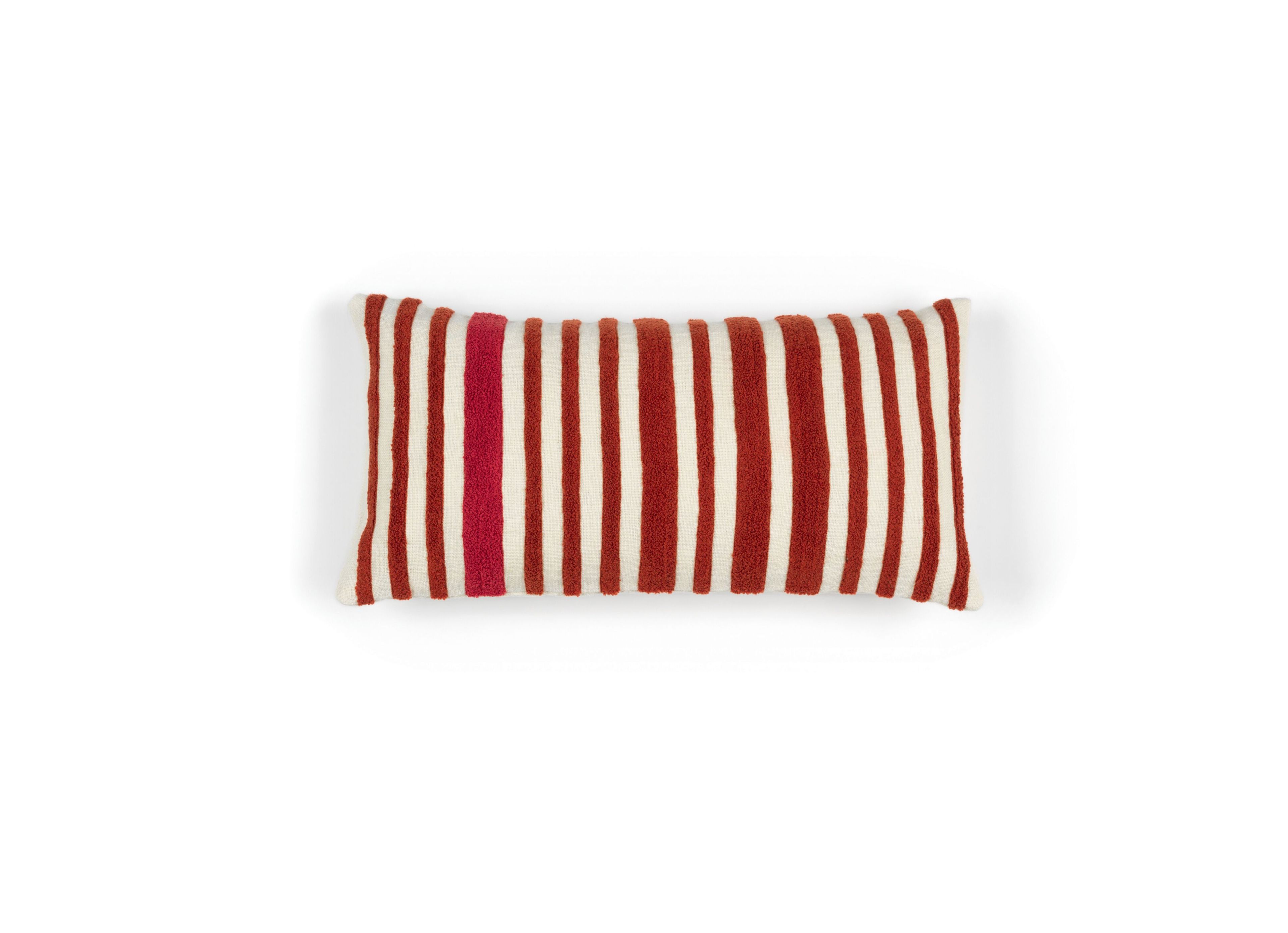 Льняная прямоугольная вышитая полосатая подушка Élitis MONTERREY ARCH-00115529 - Вид №8