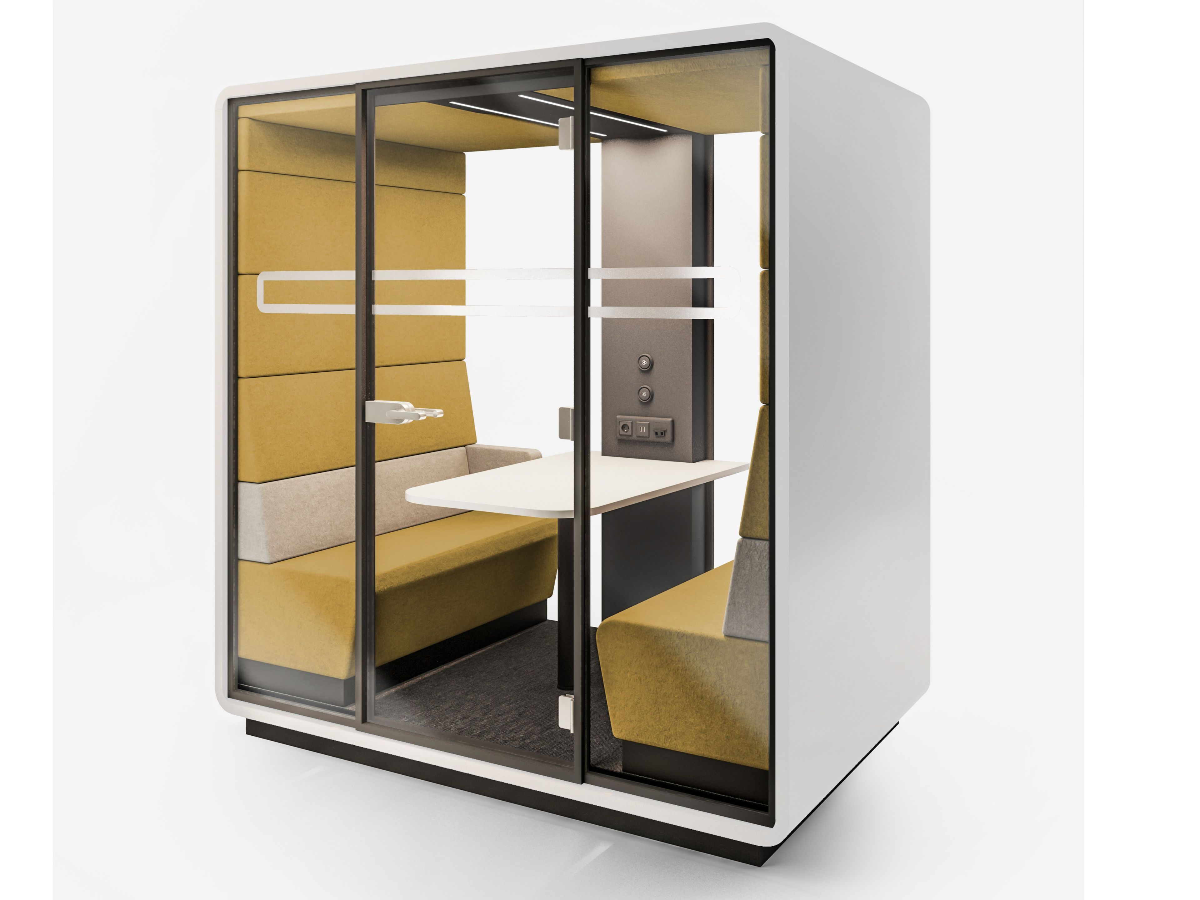 Многосторонняя акустическая офисная кабина со встроенным освещением Mikomax Smart Office Hushoffice ARCH-00086277 - Вид №1