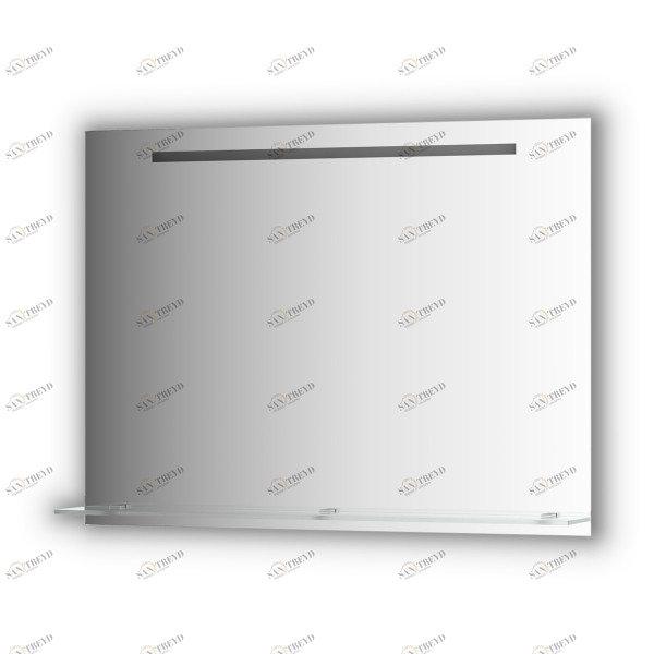 Зеркало с полочкой со встроенным LED-светильником 7W 100x75 см EVOFORM BY 2158 sun-id-561510
