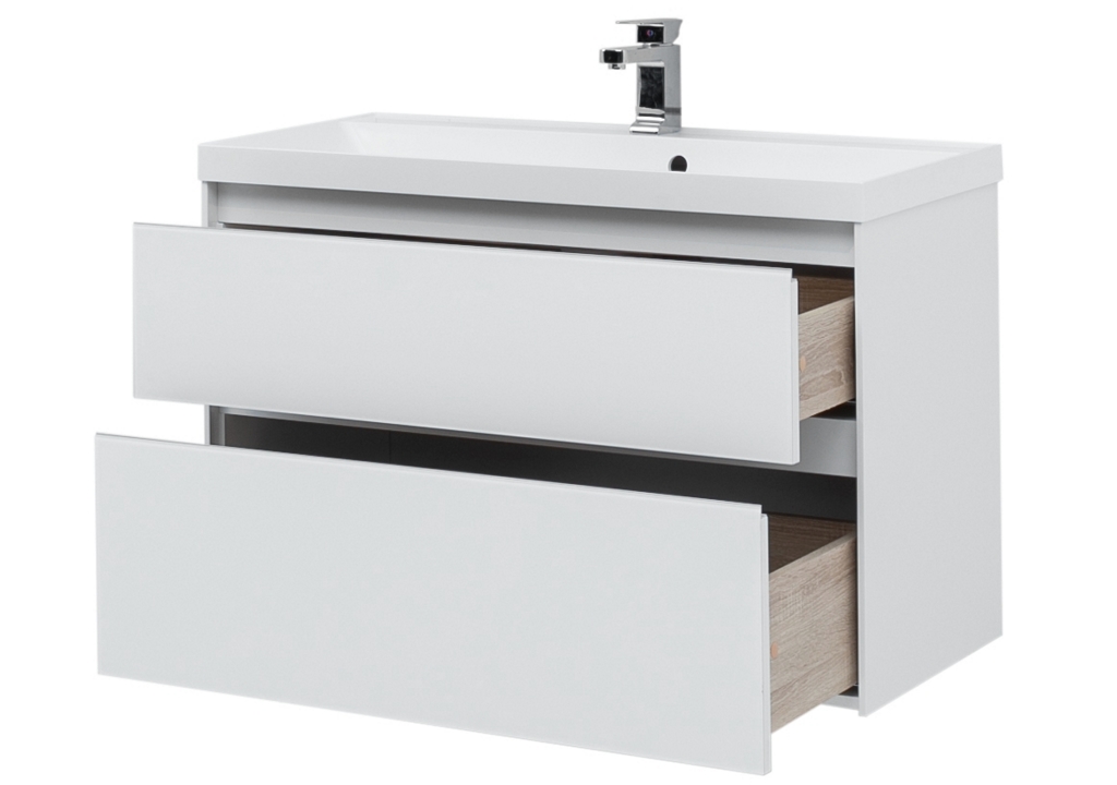 Мебель для ванной Aquanet Гласс 100 белый 0240468 - Вид №8