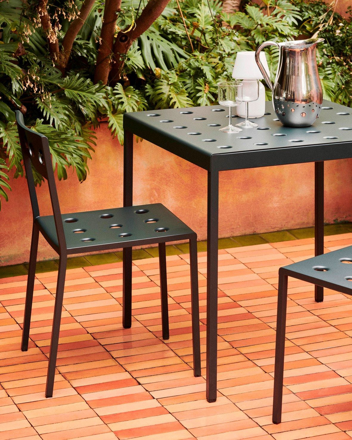 Стальной стул с порошковым покрытием с открытой спинкой Hay балкон ARCH-00152024 - Вид №17