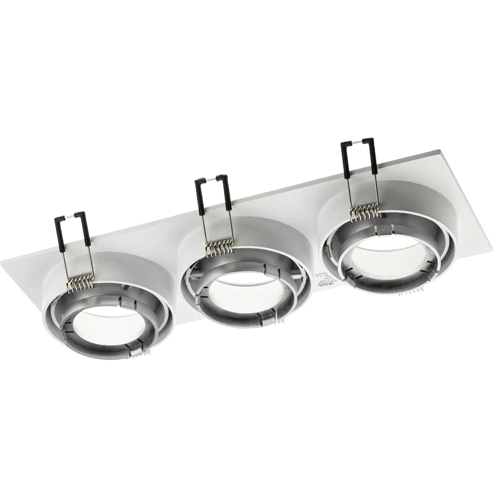 Светильник точечный встраиваемый Ritter Artin 51421 3 3xGU5.3 под отверстие 80x240 мм цвет белый 83978852 STLM-2167693  - Вид №5