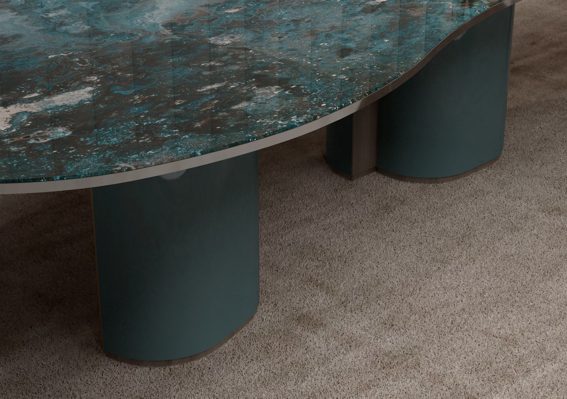 Стеклянный обеденный стол Sicis PHILIPPE ARCH-00125274 - Вид №15