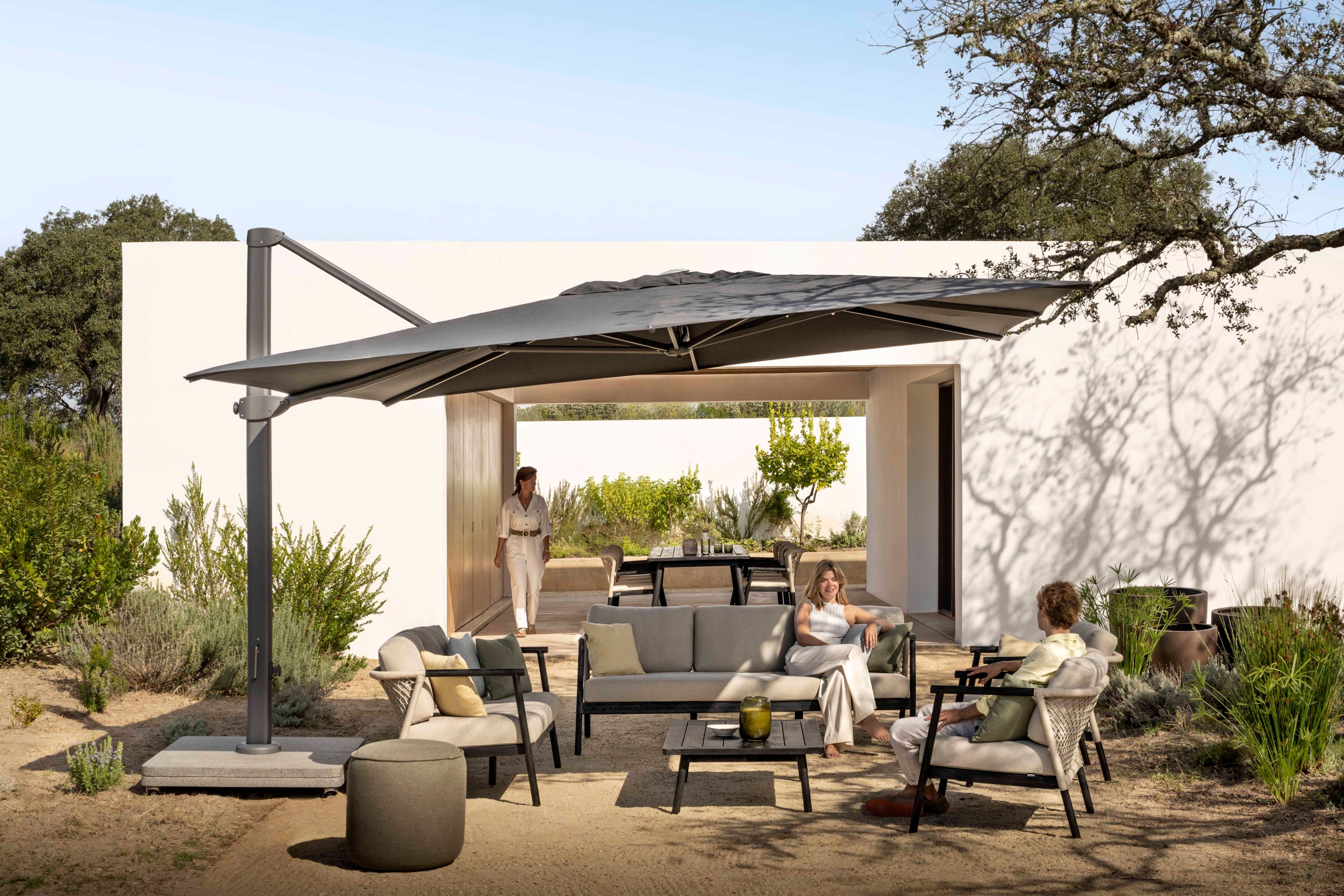 Квадратный тканевый зонтик с боковым полюсом Jardinico Attitude ARCH-00084422 - Вид №4