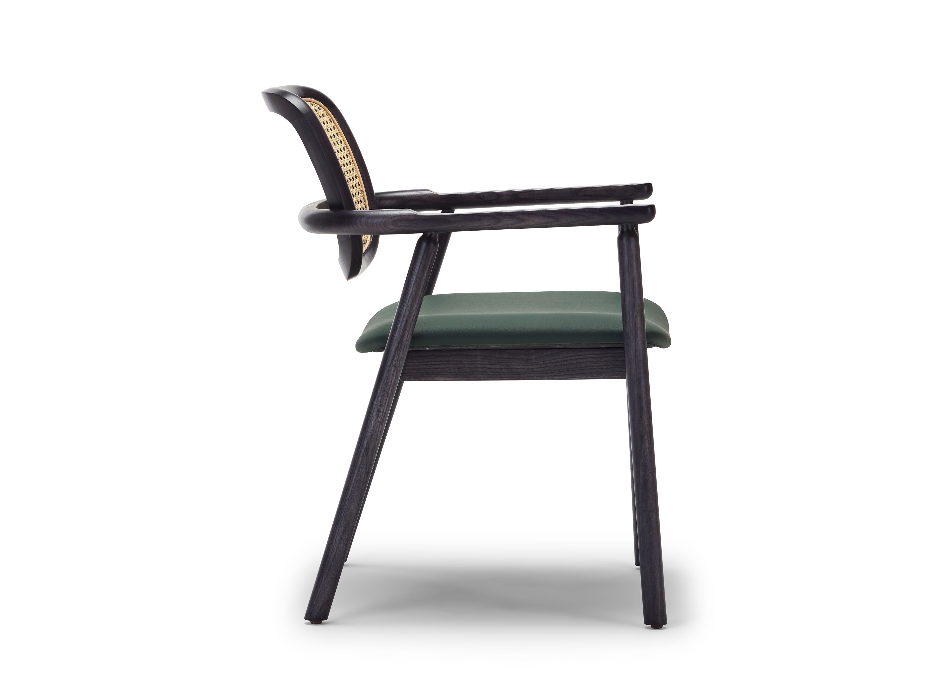 Стул из ясеня с подлокотниками и встроенной подушкой Papell Design гостиница ARCH-00136048 - Вид №3