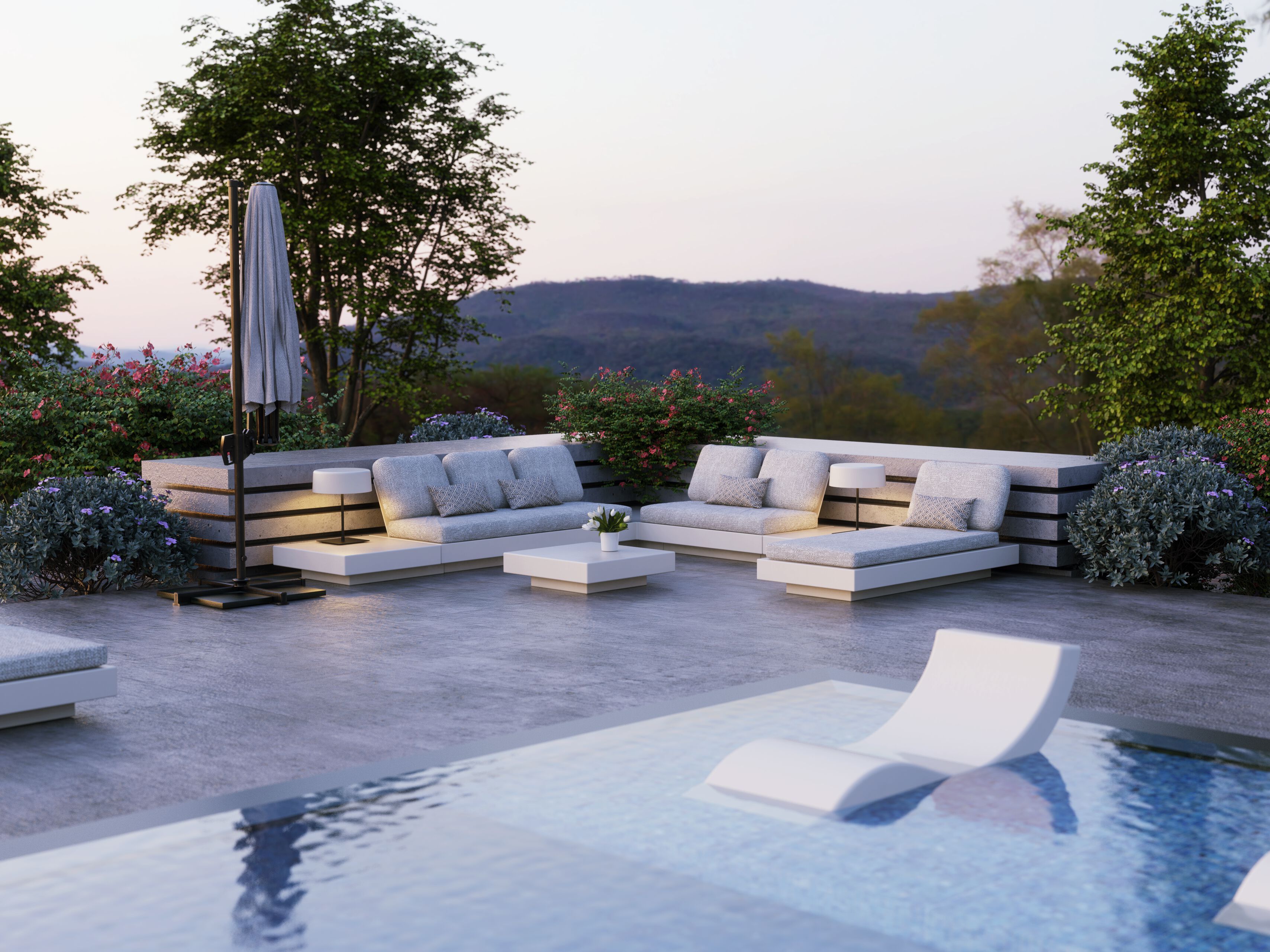 Садовый диван из стекловолокна и Sunbrella® GANSK ARCH-00105672 - Вид №6