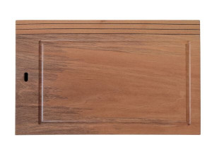 Прямоугольная разделочная доска для хлеба из грецкого ореха с канавкой