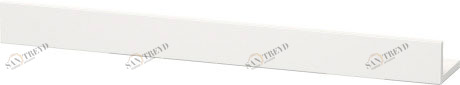 DS791102222 Полка DuraStyle #DS7911 600 - 1800 x 130 мм Белый глянцевый декор Duravit