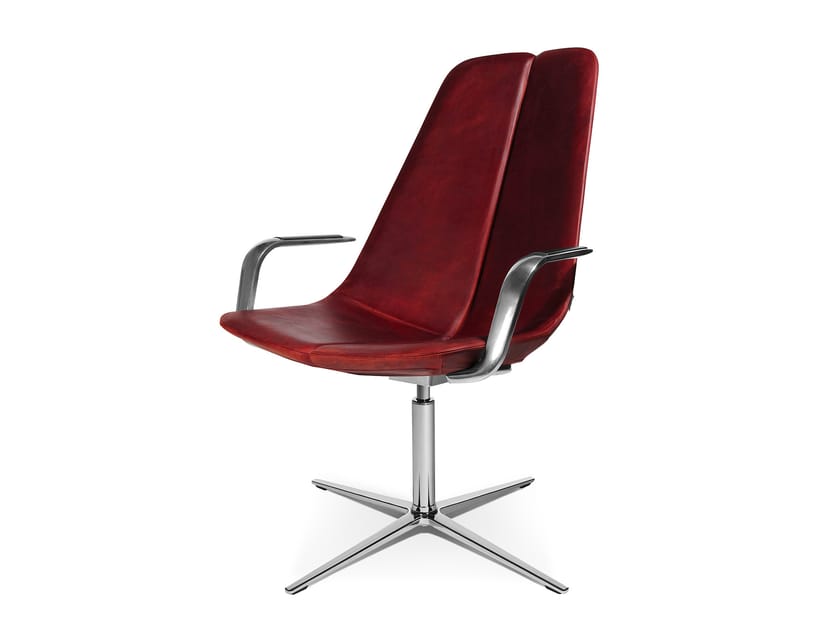 Спицевое вращающееся кресло с подлокотниками Wagner W-Lounge ARCH-00097424