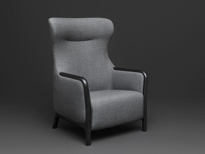 PIAVAL Кресло из ткани с подлокотниками с высокой спинкой Cameo | contract 100-62/3 - Вид №1