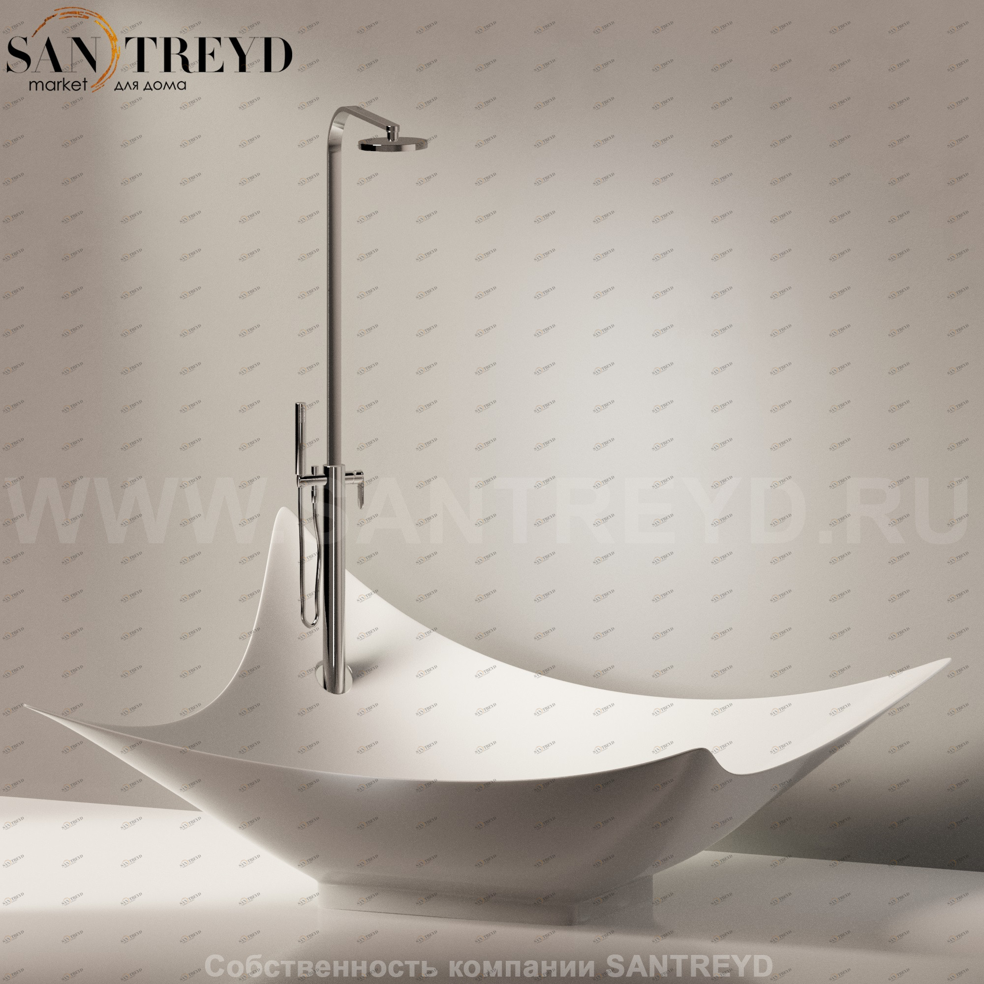 Flaminia LEGGERA Ванна свободностоящая серая LG210.7047 Ceramica Flaminia LG2107047