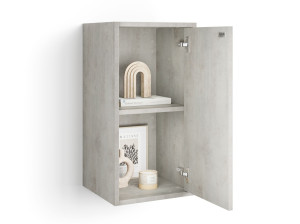 Вертикальный навесной шкаф из меламиновой ткани с дверным полотном