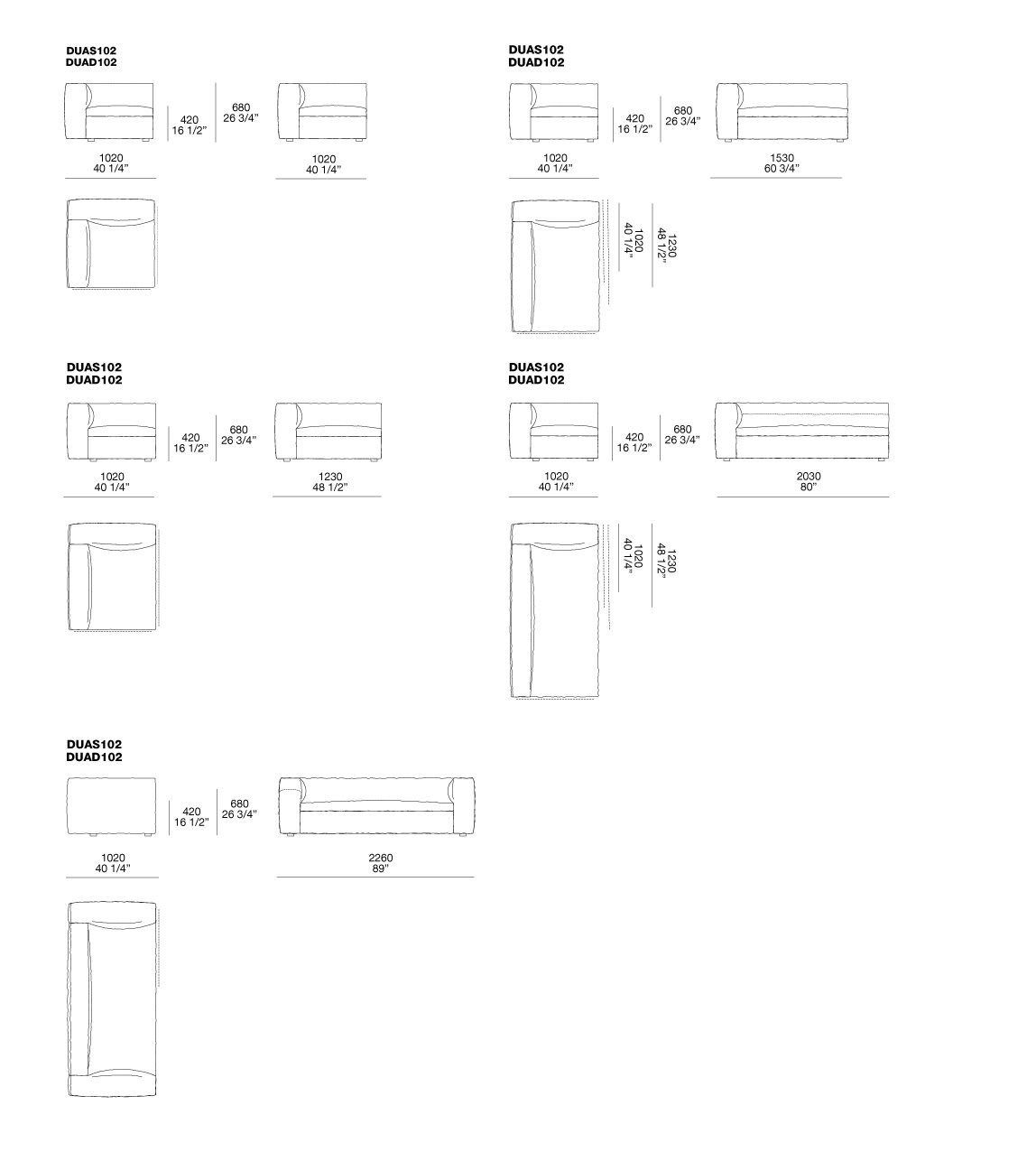 Угловой диван из ткани Poliform ARCH-00067565 - Вид №10