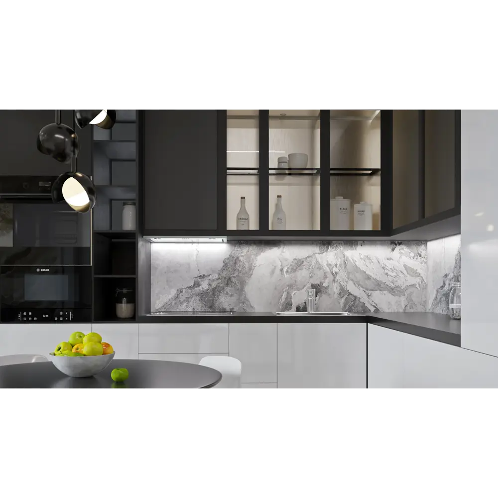 Алюминиевая стеновая панель Luxury Grey 240×60 см 89199589 ALUMOART STLM-0079764 - Вид №3