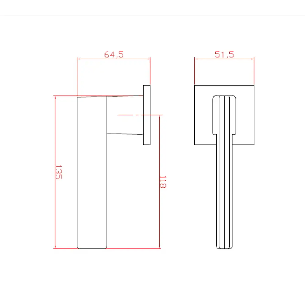 Дверные ручки EDSON EDS-119B-Q2 черные для межкомнатных дверей 85170368 STLM-0059386 - Вид №3