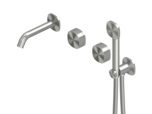 Смеситель для ванны из нержавеющей стали с ручным душем