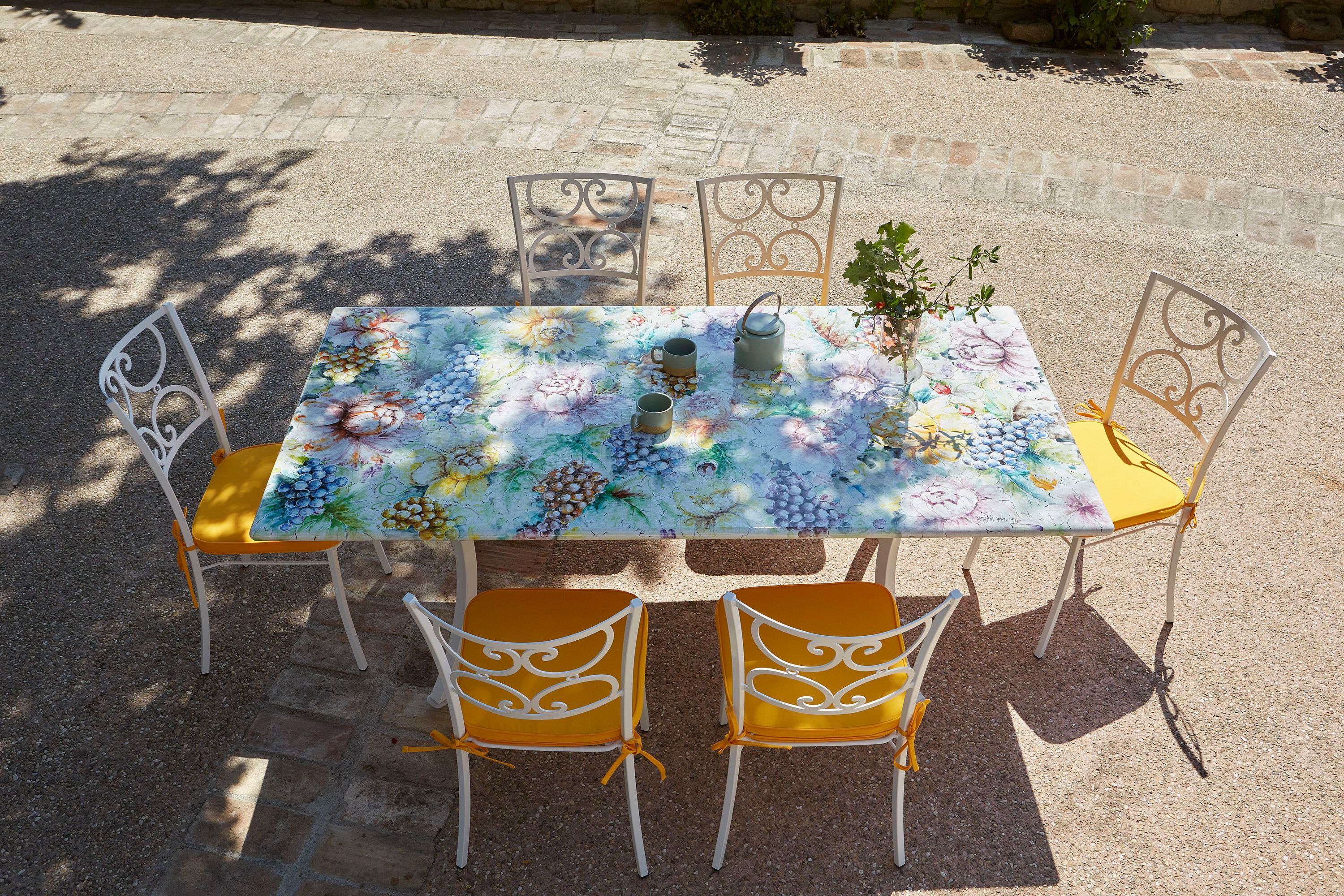 Штабелируемый садовый стул из нержавеющей стали DOMIZIANI классический ARCH-00051642 - Вид №1