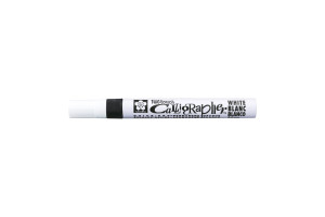 18134047 Маркер Pen-Touch Calligrapher средний стержень 5.0мм, Белый XPFK-C 50 SAKURA