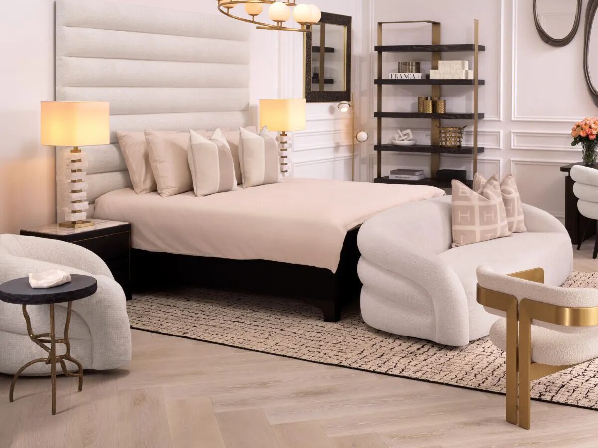 Круглый Мраморный и металлический журнальный столик Eichholtz DREYFUS ARCH-00108142 - Вид №3