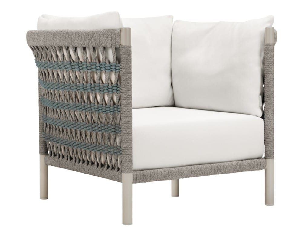 Кресло из морской веревки с подлокотниками JANUS et Cie Anatra ARCH-00073736