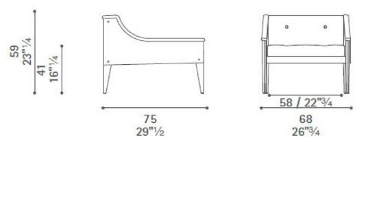 Poltrona Frau Стеганое кожаное кресло La collezione - divani e poltrone sun-id-1485549 - Вид №3