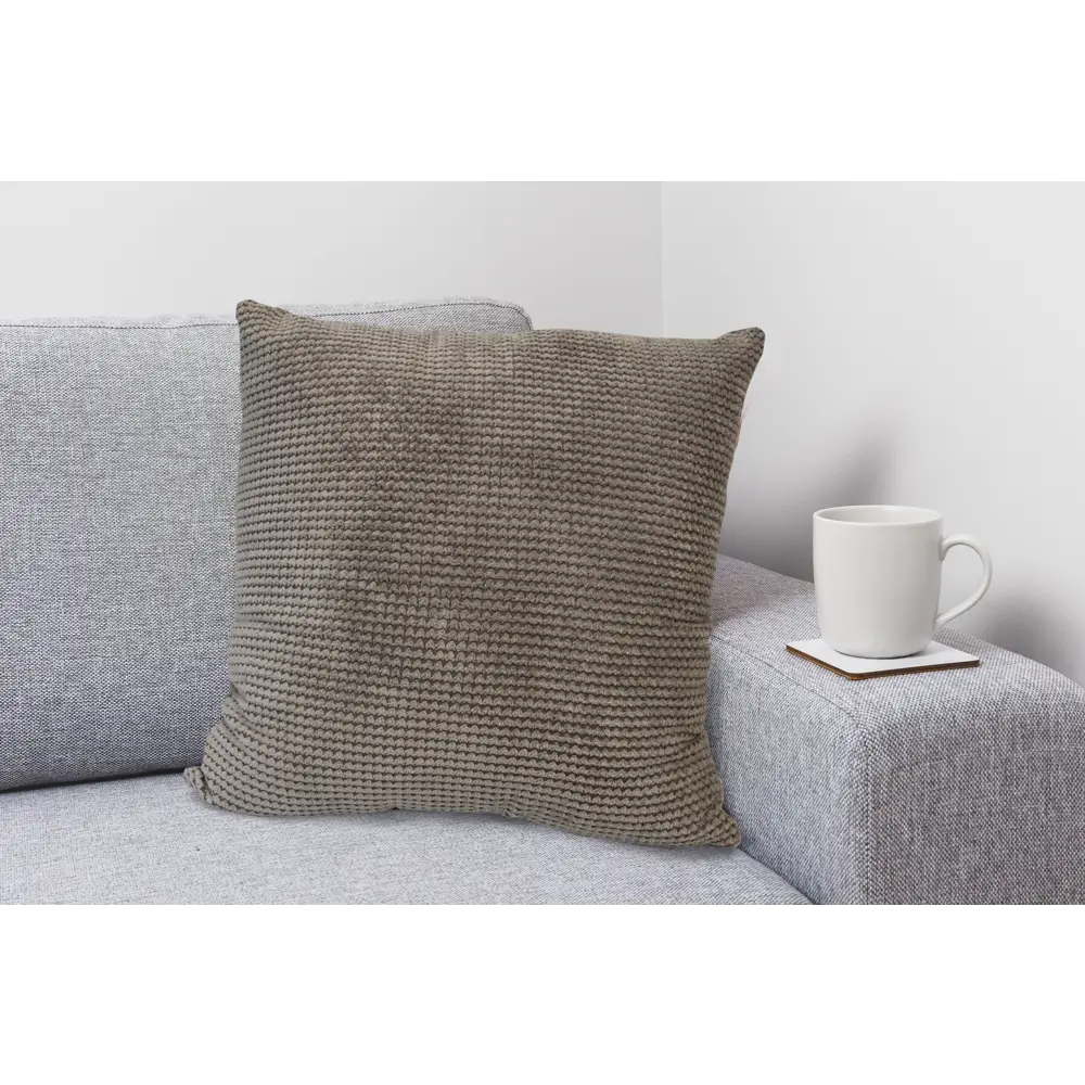 Подушка Seasons Losanio 45х45 см шенилл цвет серая STLM-2038694 - Вид №3
