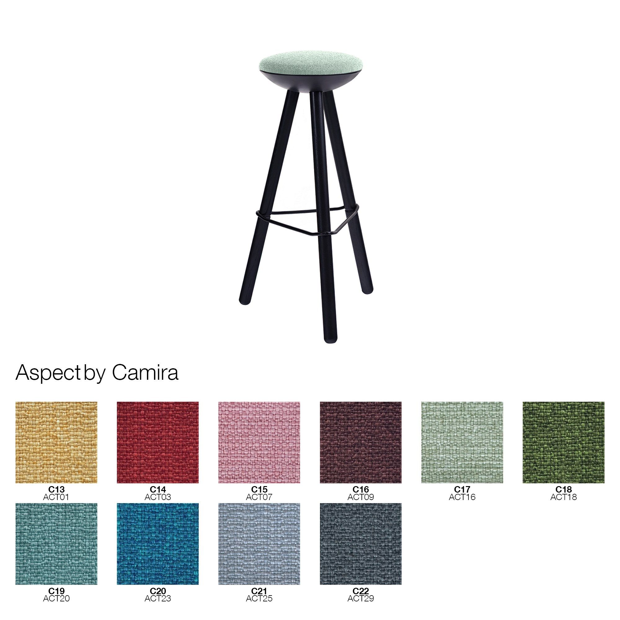 Деревянный табурет с подставкой для ног Askia TRIBUT ARCH-00075452 - Вид №1