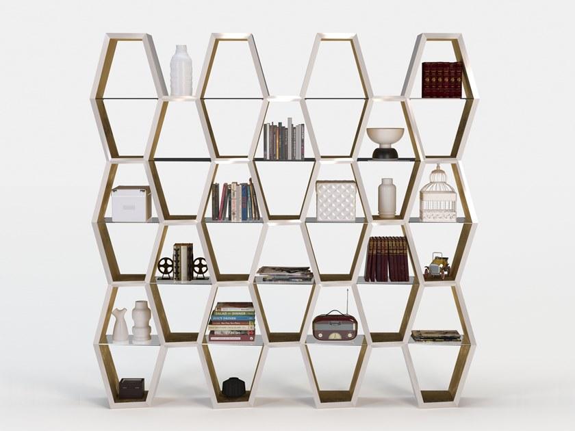 Jetclass Открытый лакированный книжный шкаф Houdi Jhd212c  - Вид №2