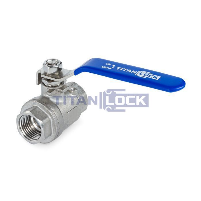 1in, шаровый кран, резьба BSP, нерж. сталь TL100BVSS TITAN LOCK  - Вид №2