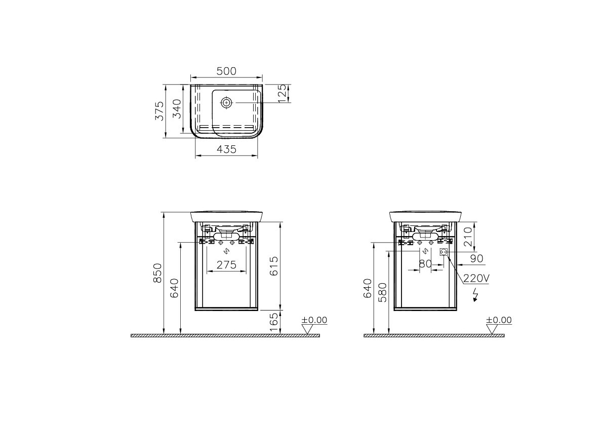 60801 Раковина Vitraglobal Sento - Вид №1