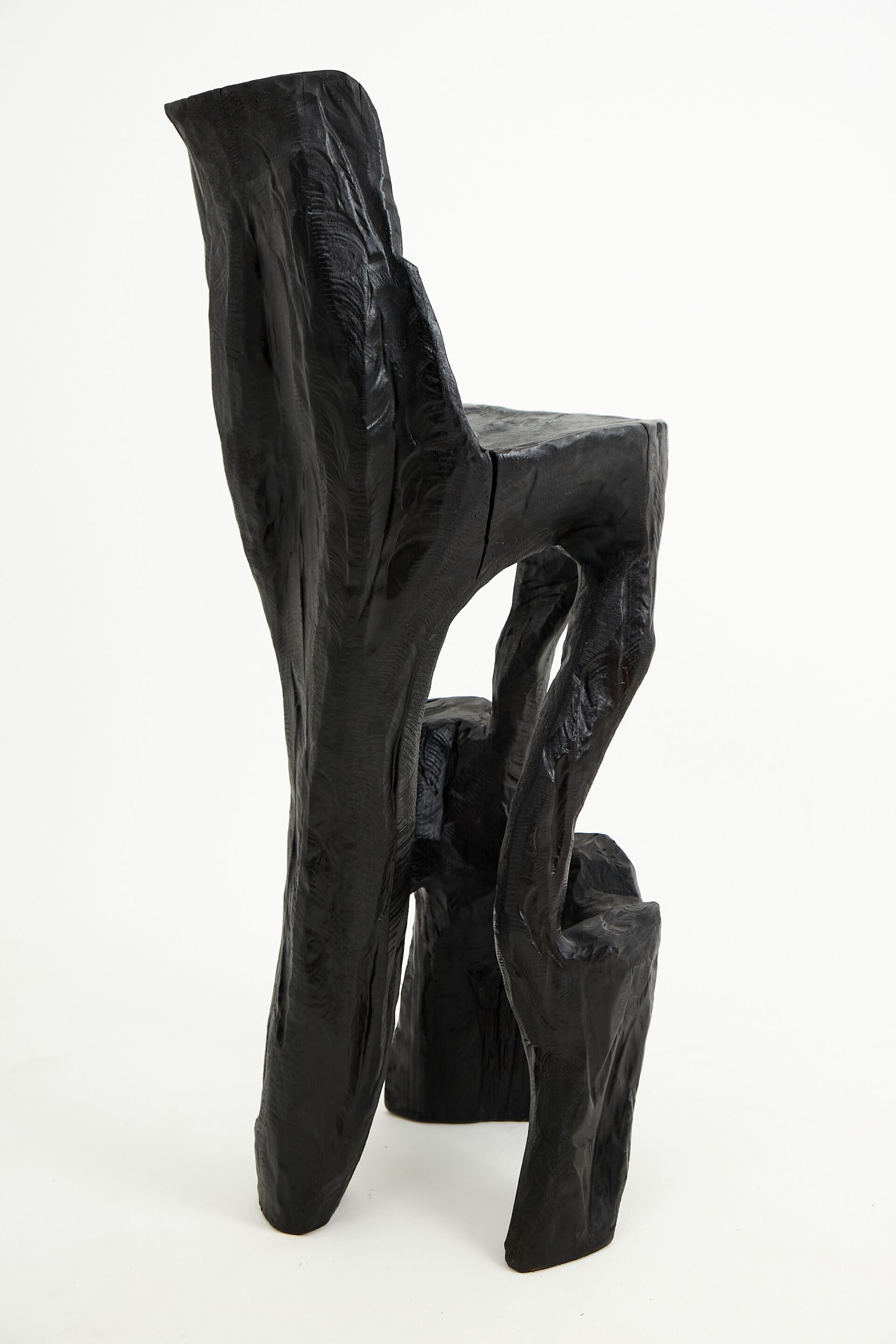 Высокий деревянный стул со спинкой Logniture Makha ARCH-00096658 - Вид №5