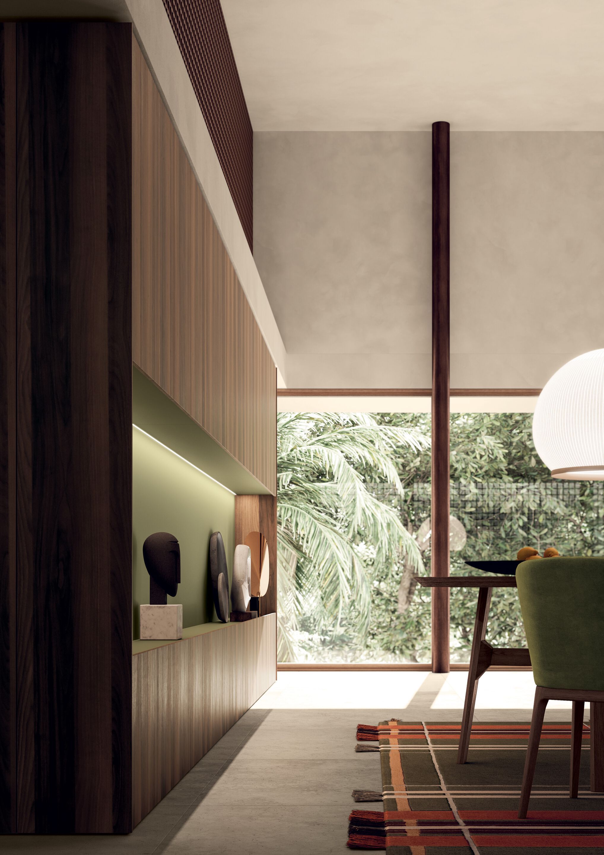 Деревянная оборудованная стена со встроенным освещением Kico Living Systems ARCH-00032283 - Вид №4