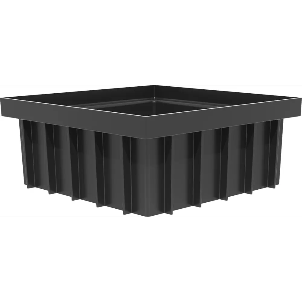 Надставка на дождеприемник Gidrolica 300x300 мм цвет черный STLM-2015951