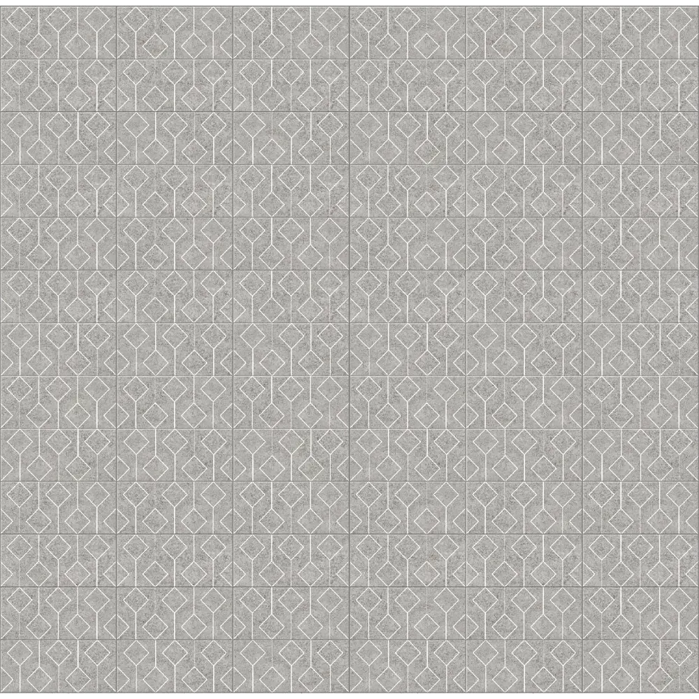 VENTA Альфа: декоративная ПВХ панель серо-белый с геометрическим узором 89414176 STLM-1565539