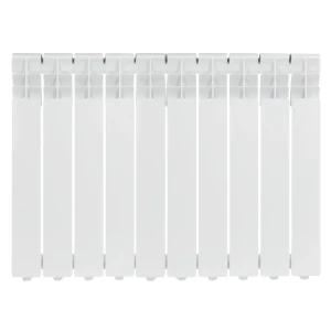 Радиатор секционный Zerten Eco 500/80 10 секций боковое подключение алюминий белый