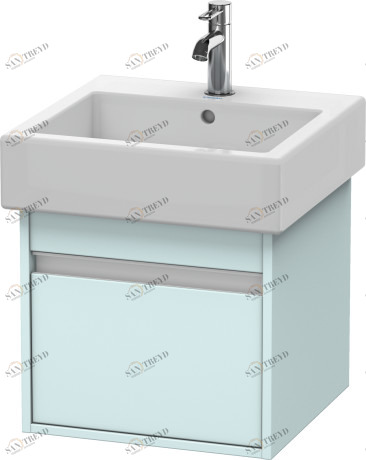 KT668500909 Тумбочка подвесная Ketho #KT6685 450 x 440 мм Светло-голубой матовый декор Duravit
