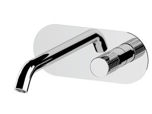 Однорычажный настенный смеситель для раковины с пластиной